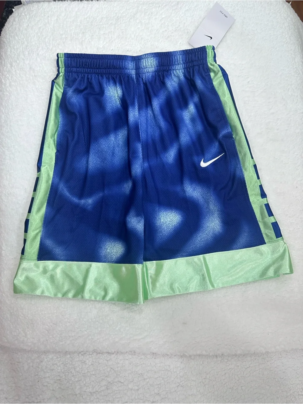 Boy’s Blue and Green Nike Dri-FIT Shorts